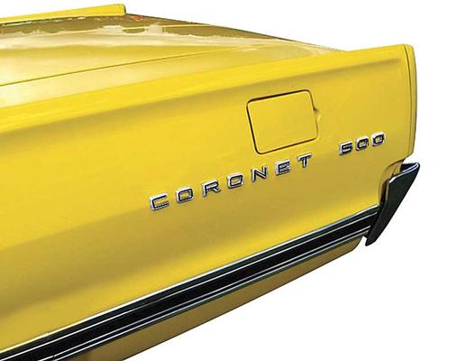 1967 Dodge Coronet; 500 Quarter Panel Emblem; LH or RH Side; Black