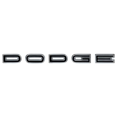 1967, 1969 Dodge Coronet; DODGE Trunk Emblem; 5 Letter Set; Mopar Licensed