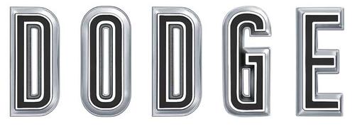 1967 Charger, Coronet; DODGE Hood Emblem; Mopar Licensed; 5 Piece Set
