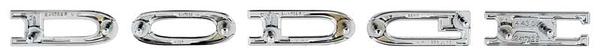 1965-66 Dart, Polara, Coronet; Dodge Hood and Trunk Emblem Set; Mopar Licensed