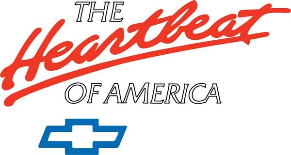 6 X 12 Die Cut The Heartbeat Of America with Bow Tie Decal