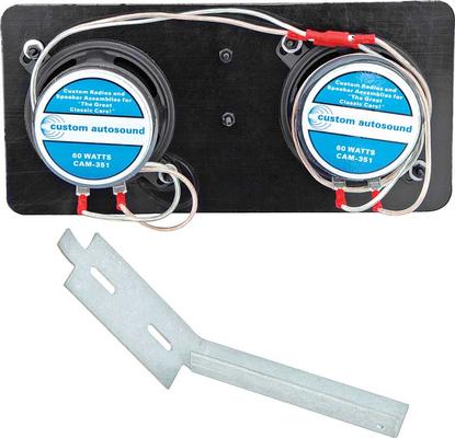 60W Custom Autosound; Center Dash Dual Speaker; For Vehicles Originally Equipped With Mono radio