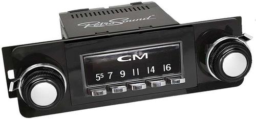 RetroSound Radio Screen Protector Set with Vintage Style GM Lettering Logo