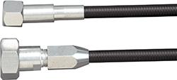 Lokar 7' U-Cut-To-Fit Speedometer Cable with Black Steel Housing