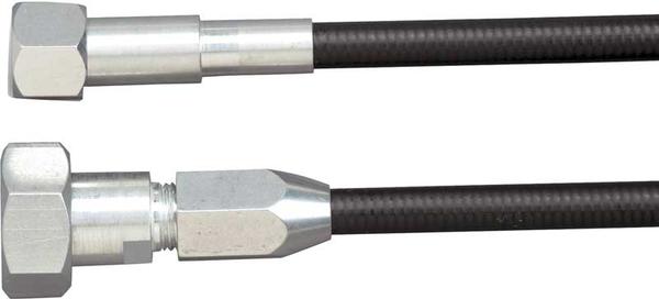 Lokar 7' U-Cut-To-Fit Speedometer Cable with Black Steel Housing