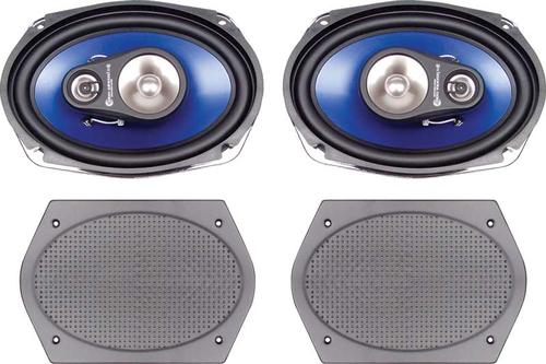 Custom Autosound 3-Way 6 X 9 Speakers - 200W Peak
