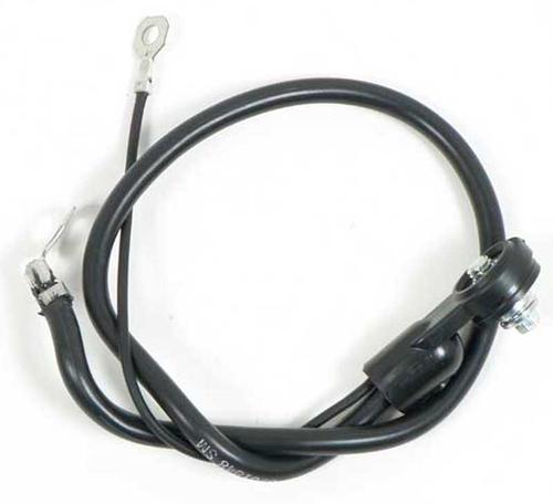 1971-72 Chevrolet Nova; Negative Battery Cable; Side Mount; 6 Cylinder