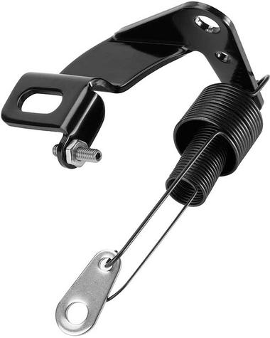 Lokar Throttle Cable Bracket And Springs; Carbureted; Stainless Steel; Black