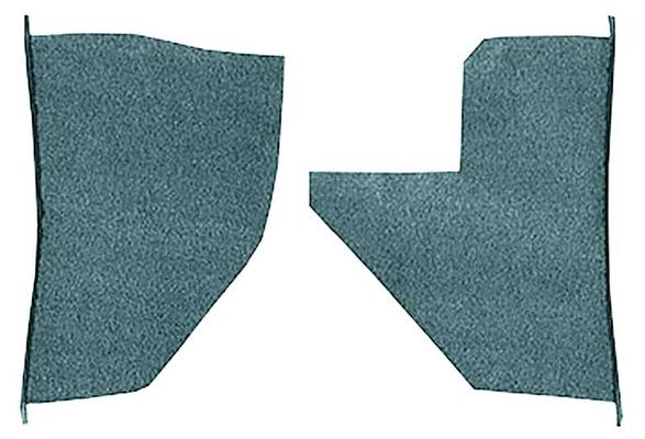 1955-59 Chevrolet/GMC Truck; Carpet Kick Panel Inserts; w/o Cardboard Backing; Loop; Aqua