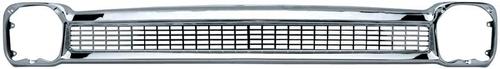 1964-66 Chevrolet Pickup, Panel, Suburban; Front Grill Assembly; Chrome; without Lettering