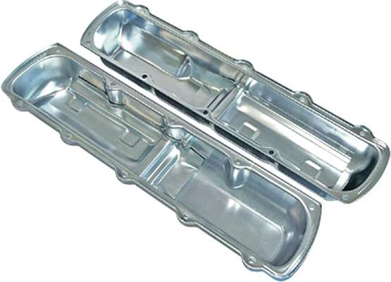 1977-79 Pontiac Trans Am; Oldsmobile Big Block; Notched Valve Covers; Silver Zinc; Paint To Match