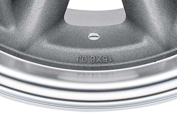 15 x 8 Superlite Wheel (Aluminum))-5 X 4.5 BP-Silver & Clear Powder Coat Finish - 4.5 BS