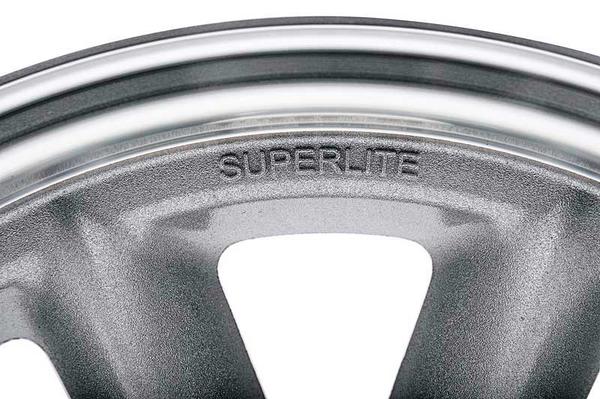 15 x 8 Superlite Wheel (Aluminum))-5 X 4.5 BP-Silver & Clear Powder Coat Finish - 4.5 BS