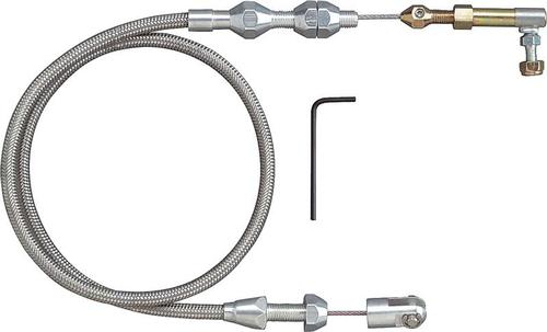 Lokar 48'' Cut-To-Fit Universal Stainless Throttle Cable with Stainless Housing - Vortec Engines