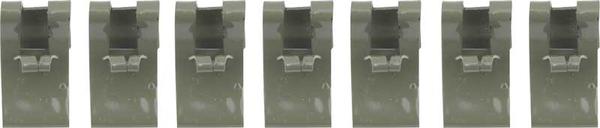 1955-57 Chevrolet 7 Piece Dual Exhaust Outside Frame Brake / Fuel Line Retainer Clip Set