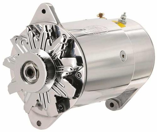 Powergen 12 Volt Alternator Standard Chrome Long With 7.13 Mounting Dimensions