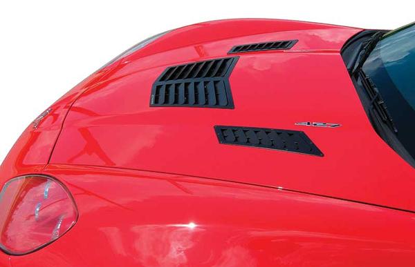 Track Spec Hood Louver Set - Designed for 2005-13 Corvette