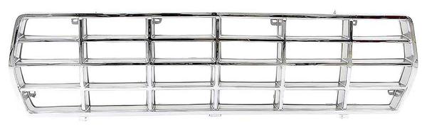 1978-79 F100, F250, F350 Truck, Bronco; Front Grille Insert; Argent Silver; With Chrome Trim