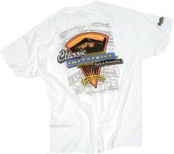 Classic Industries V-Power T-Shirt White - XX-Large