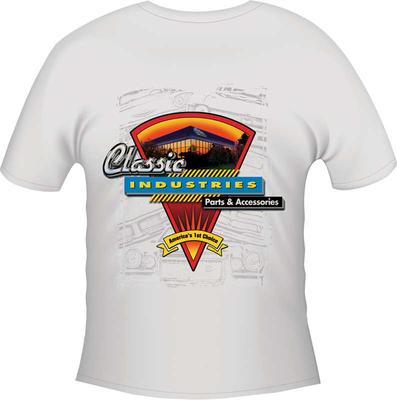 Classic Industries V-Power T-Shirt White - XX-Large