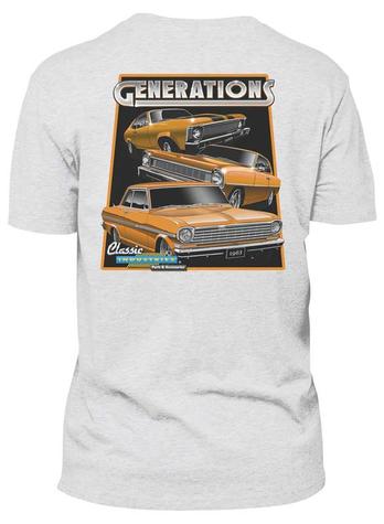 Classic Industries Nova Generations T-Shirt ; White ; Large