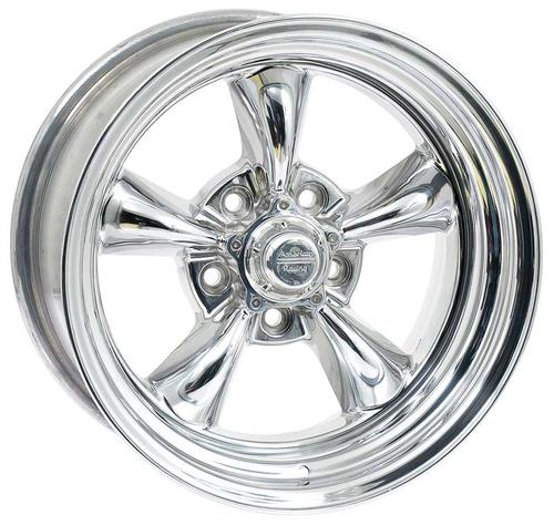 17 x 8 Torq-Thrust II Polished Alloy Wheel with 5 x 4-3/4 Bolt Pattern and +8mm Offset