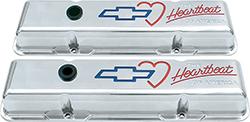 Chevrolet 262-400ci Small Block Heartbeat Of America Low Profile Polished Valve Covers