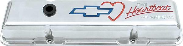 Chevrolet 262-400ci Small Block Heartbeat Of America Low Profile Polished Valve Covers
