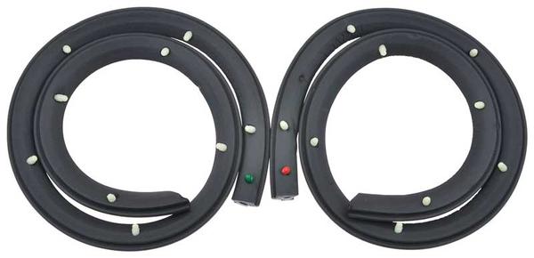 1958 Full-Size GM Roof Rail Weatherstrip - 2 Door Hardtop - Pair - Various Models