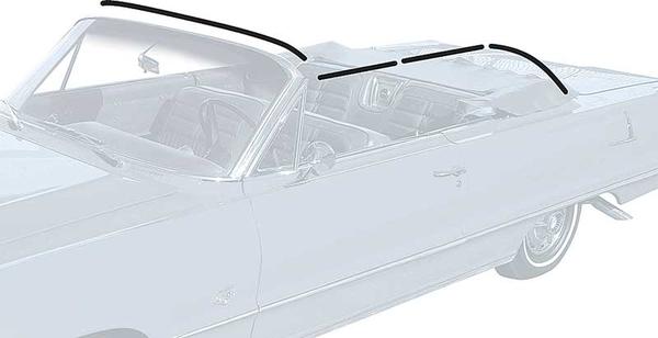 1961-64 Impala Convertible Top Frame Weatherstrip Set
