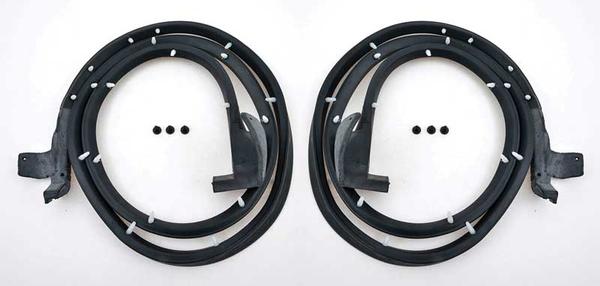 1965-68 Impala, GM Full Size; Front Door Frame Weatherstrip Seal, 4 Door Hardtop, Pair
