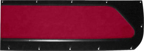 1967-68 Chevy, GMC Pickup Truck; Non-Assembled Interior Door Panels; Red Vinyl; Pair - Brand: PUI