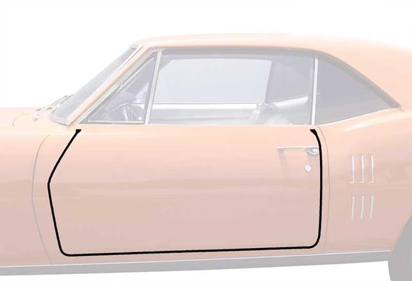 1967 Camaro, Firebird; Door Frame Weatherstrip, Pair; OER
