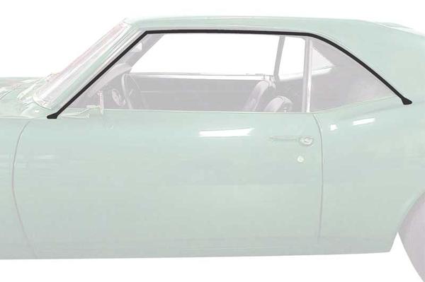 1968-69 Camaro / Firebird Roof Rail Weatherstrip, Coupe, Pair