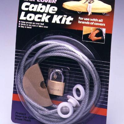 Covercraft Car Cover Lock and Cable Kit; 8-Feet