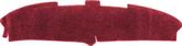 1970 Chevrolet B-Body Padded Dash Protector - Red