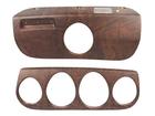 1969 Mustang; Deluxe; Burlwood Woodgrain Dash Insert Set