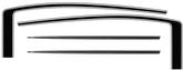1982-92 Camaro Black Retro Style SS Hockey Stick Decal Set