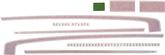 1982-92 Camaro Red Retro Style SS Hockey Stick Decal Set