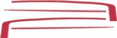 1993-02 Camaro Red Retro Style SS Hockey Stick Decal Set