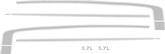1993-02 Camaro Silver Retro Style SS Hockey Stick Decal Set with 5.7L Engine Size