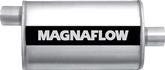 Magnaflow 5" x 8" x 14" Oval Stainless Steel Muffler with 2.25" Center Inlet / 2.25" Offset Outlet