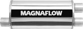 Magnaflow 5" x 8" x 18" Stainless Steel Muffler with 2-1/2" Offset Inlet / 2-1/4" Dual Outlets