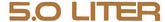 1987-92 Trans AM Gold "5.0 Liter FI" Engine I.D. Hood Decal