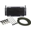 Derale Performance; Series 8000 Plate and Fin Power Steering Cooler Set; 9 Row; with 11/32" Hose Barb Inlets; 11" x 5-3/4"