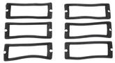 1967-68 Ford Mustang; Tail Lamp Bezel To Body Gasket Set; 6 Pieces