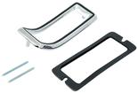 1968 Mustang; Tail Lamp Bezel; with Gasket & Hardware; Die-Cast Chrome; Each