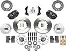 1973-76 Mopar Dynalite Pro Front Disc Brake Set with Black Calipers and 11.00" Plain Rotors
