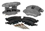 Wilwood D52 Gray Anodized 2 Piston Front Caliper Kit - Various 1969-96 GM Models