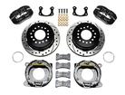 Wilwood Dynapro 11" Rear Disc Brake Set With Park Brake & Black Calipers - 9" Big Ford New Style